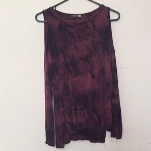 Dyed Open Shoulder Top
